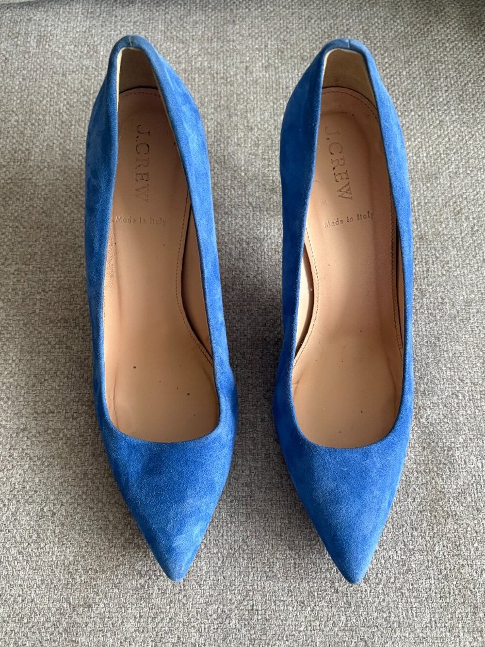 J Crew Blue Heels SIZE 8.5